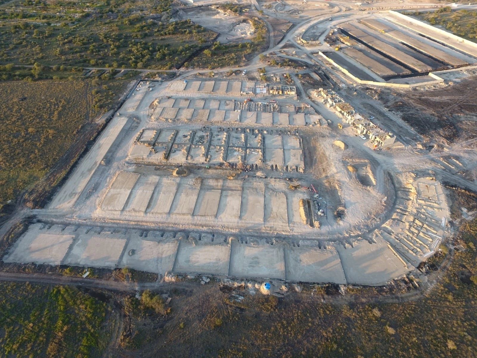 Vista aérea de proyecto industrial